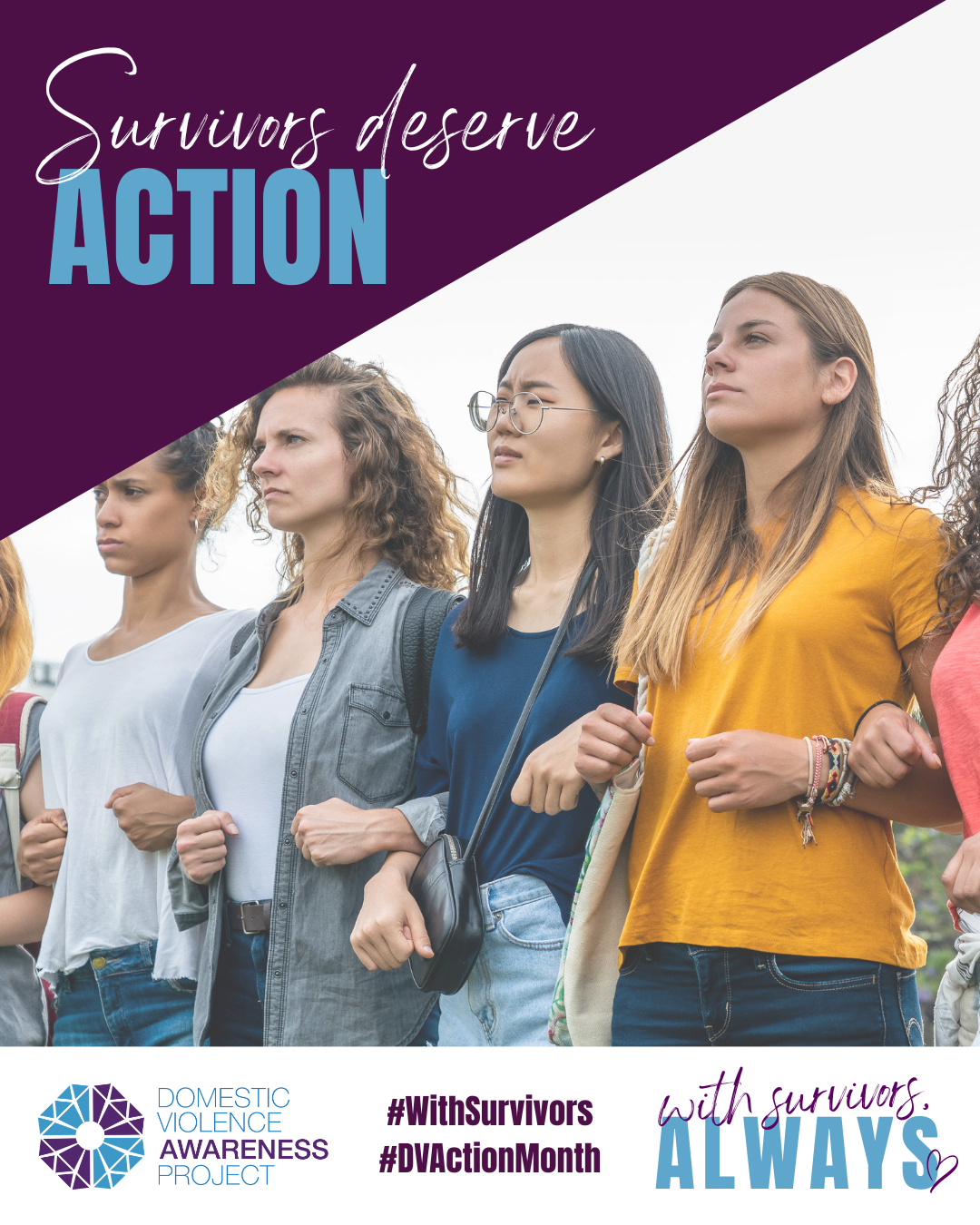With Survivors, Always social media card