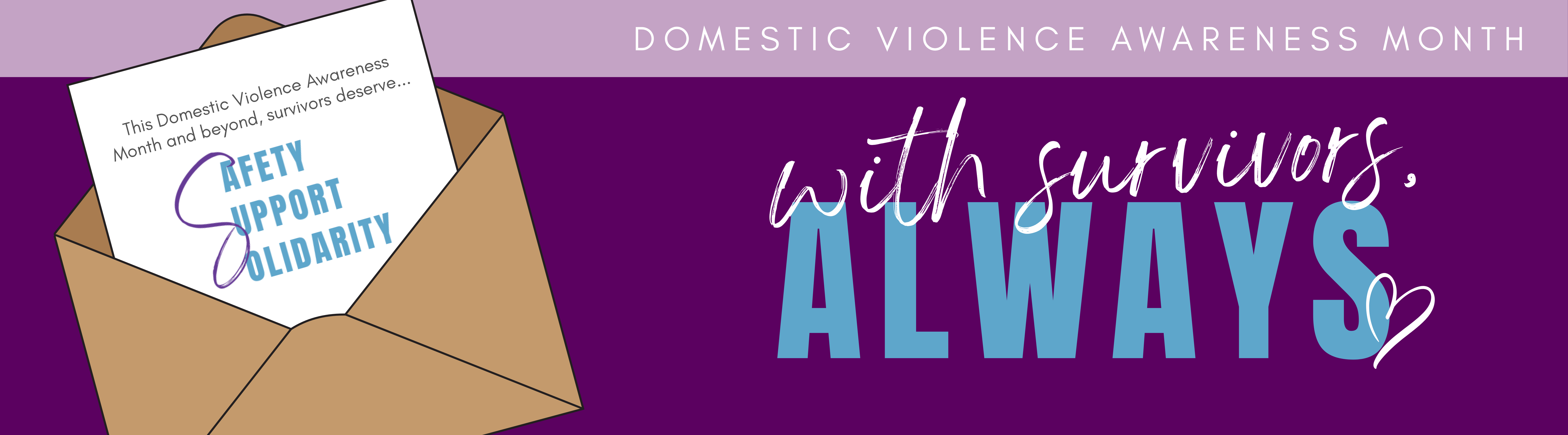 Domestic Violence Awareness Month: With Survivors, Always