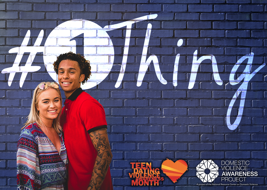 #1Thing logo imposed over image of young couple