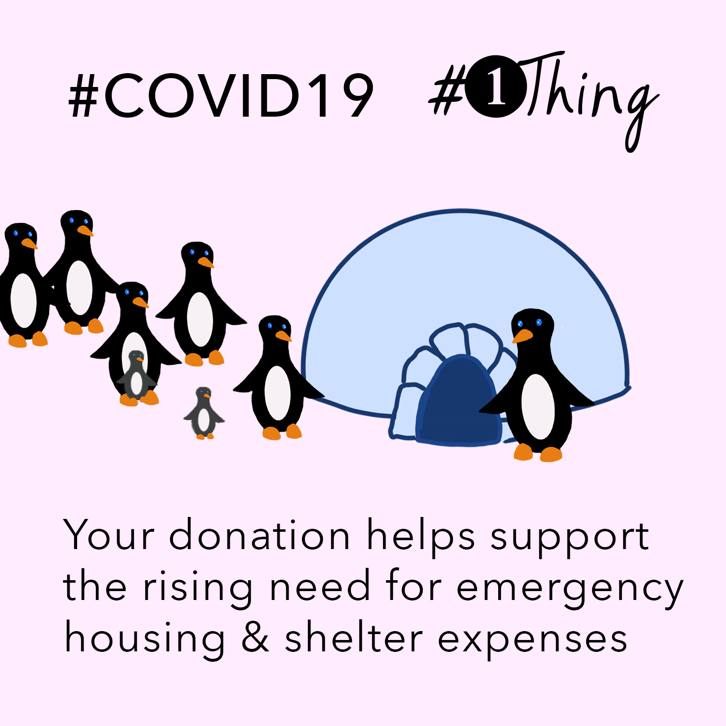 Your donation helps support the rising need for emergency housing & shelter expenses.